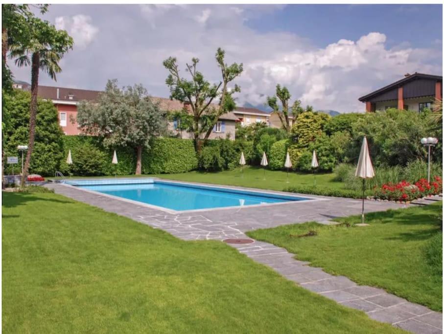 Ferienwohnung Ascona: Residenza Sabrina,App 2.5 Locali E Piscina Exterior foto